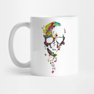 Skull. geometric. lowpoly. digital art. illustration. arts. vector arts. Mug